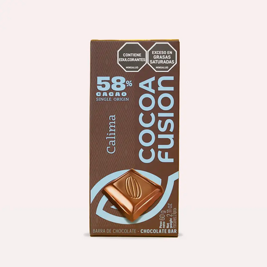 ¡SIN AZÚCAR! TABLETA CALIMA 58% CACAO